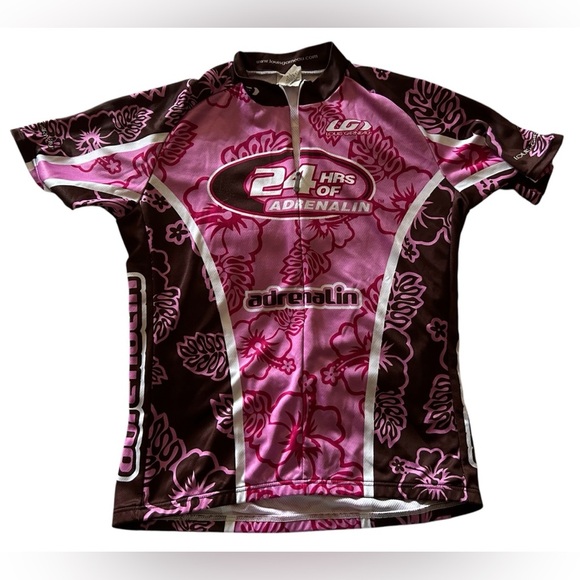 Pink and Brown Cycling Jersey - Picture 1 of 6